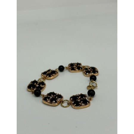 BRACCIALE DONNA IN ONICE NERO